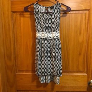 Girl’s Lilt Sun Dress - Size 8 - Black/White